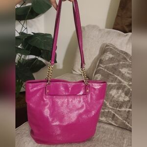 Michael Kors pink tote bag
